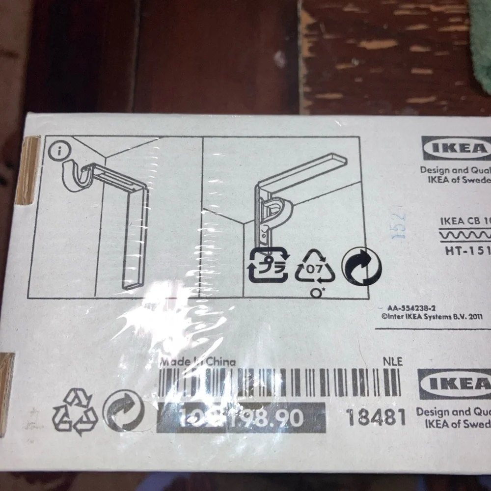 IKEA Curtain Rod Bracket - Grey